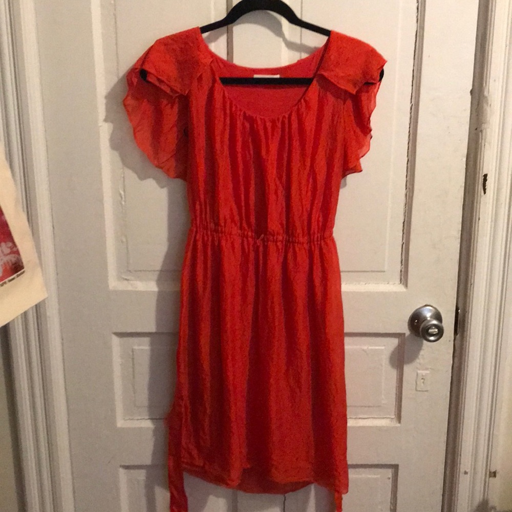 Calvin Klein orange dress